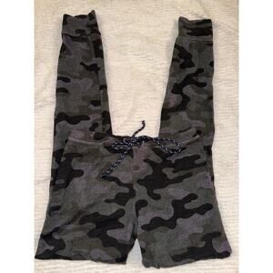 SUNDRY GRAY GREY CAMO CAMOUFLAGE SLIM SWEATPANTS LEGGINGS JOGGERS XS